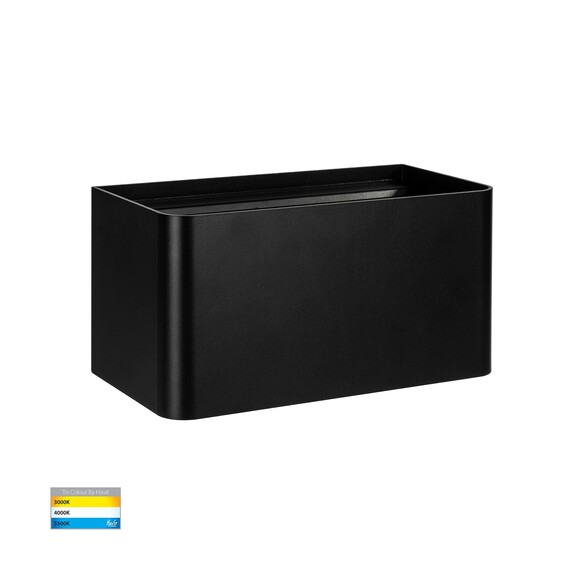 HV36584T-BLK-SQ - Versa Black Square Up & Down Wall Light
