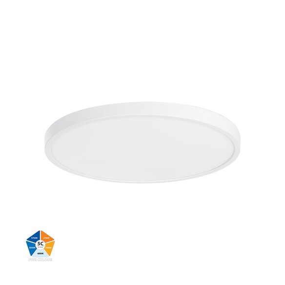 HV5865S-WHT - Auster White 36W LED Ceiling Mounted Oyster Light