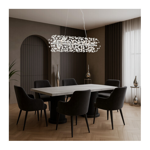 LERIDA PE12R-GD - 12 Light Rectangular Pendant - LERIDA PE12R-GD