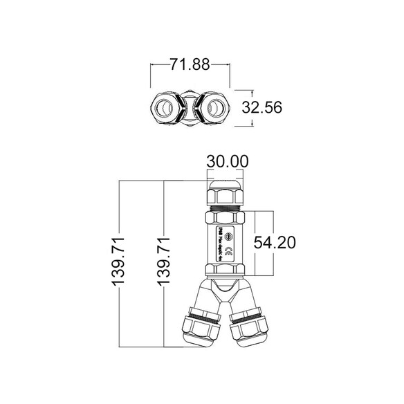 CONN007 - 007 Waterproof Connector IP68CONN007