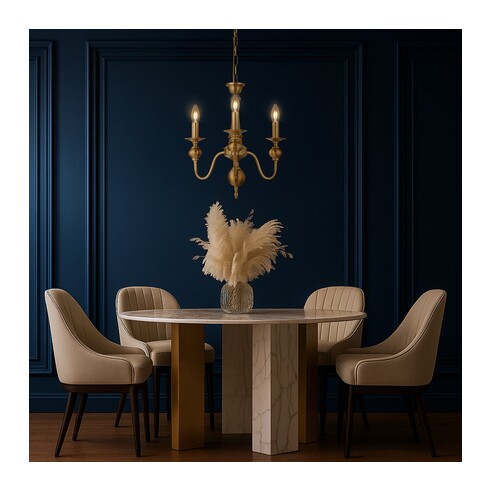 SIEDEL PE03-CP - 3 Light Pendant - CopperSIEDEL PE03-CP