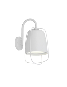 HINK Exterior Surface Mounted Wall Light Matt White 60W HINK2
