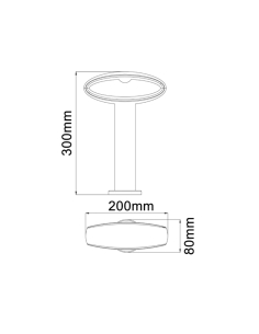 HORUS2 - Horus LED Surface Mounted Open Oval Bollard Lights HORUS2 2