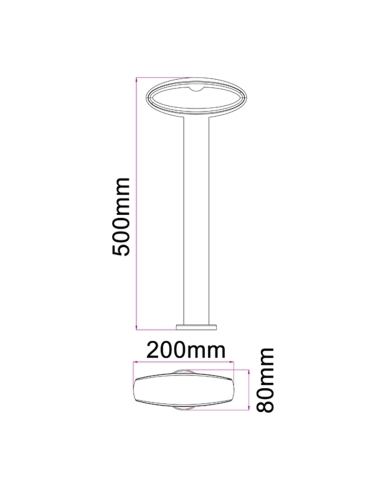 HORUS3 - Horus LED Surface Mounted Open Oval HORUS3