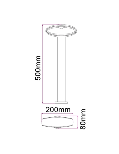 HORUS3 - Horus LED Surface Mounted Open Oval HORUS3