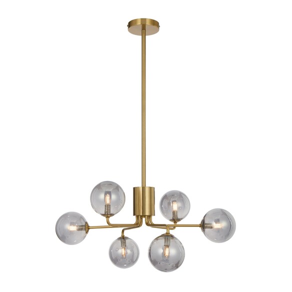 FELTON PE06AGSM - 6 Light Pendant Antique Gold - FELTON PE06AGSM