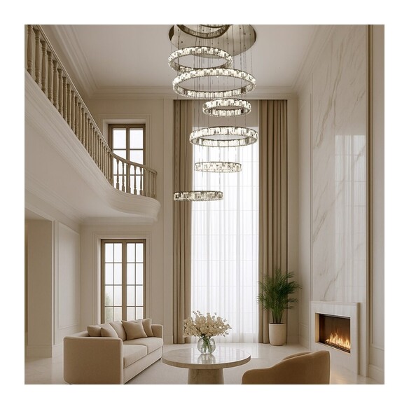 RIAS PE6T-GD3C - 6 Tier Pendant - GoldRIAS PE6T-GD3C