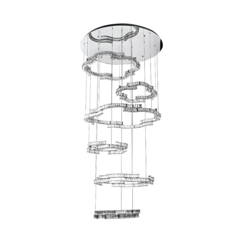 JURA PE6T-CH3C - 6 Tier Pendant - ChromeJURA PE6T-CH3C