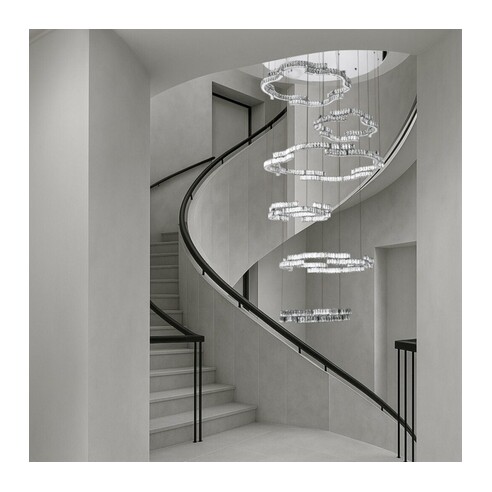 JURA PE6T-CH3C - 6 Tier Pendant - ChromeJURA PE6T-CH3C