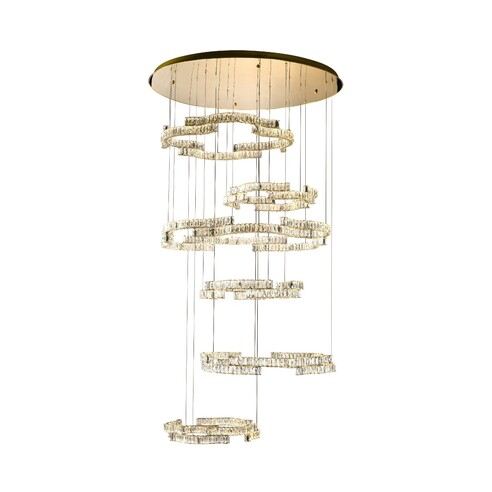 JURA PE6T-CH3C - 6 Tier Pendant - ChromeJURA PE6T-CH3C