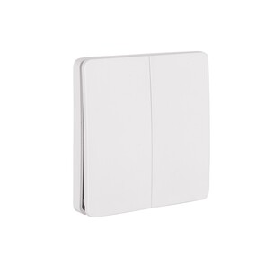HV9262 - Two Gang White Wireless Self Powered Wall SwitchHV9262