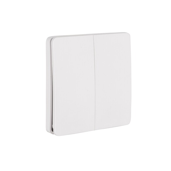 HV9262 - Two Gang White Wireless Self Powered Wall Switch