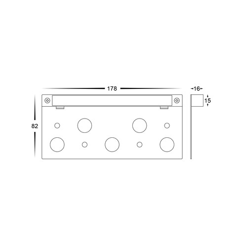 HV3298T-BR-12V - Preston Solid Brass LED Coping HV3298T-BR-12V