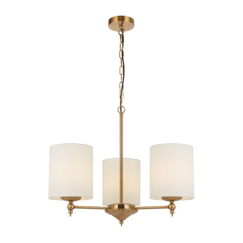 3 Light Pendant - Ivory