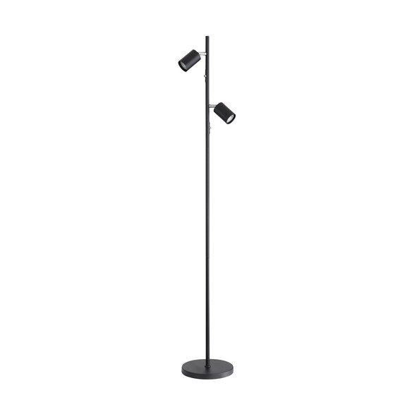 SL98743BK - PONTE 2 Light Black GU10 Floor Lamp