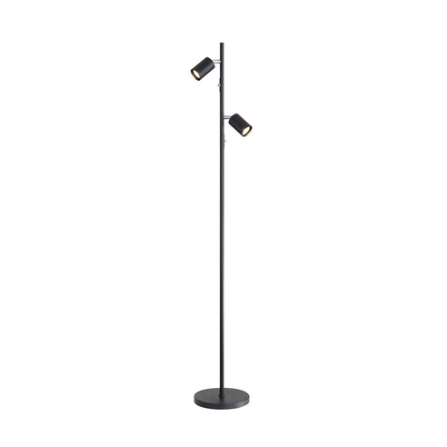 SL98743BK - PONTE 2 Light Black GU10 Floor LampSL98743BK