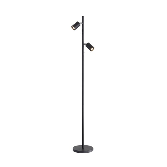SL98743BK - PONTE 2 Light Black GU10 Floor LampSL98743BK