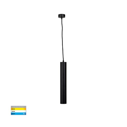 HV5899T-BLK - Henger Black 9W Cylinder LED PendantHV5899T-BLK