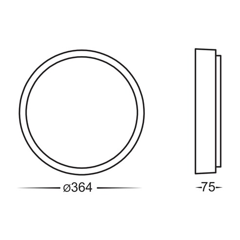 HV36053T-WHT - Liptor White 30W Ceiling Mounted HV36053T-WHT