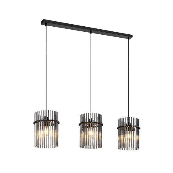 QUILO PE3B-BKSM - 3 Light Pendant - Black
