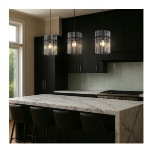 QUILO PE3B-BKSM - 3 Light Pendant - BlackQUILO PE3B-BKSM 2