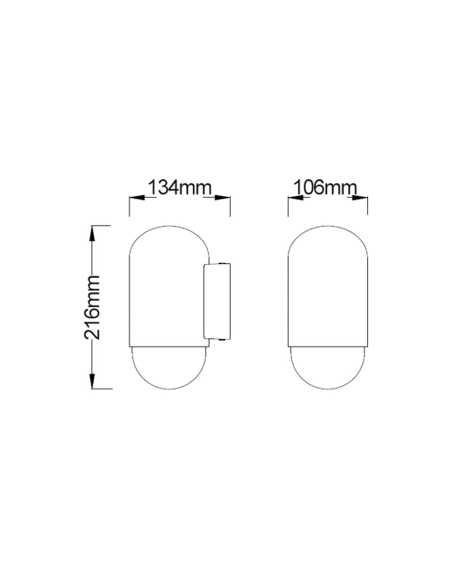 MAGNUM2 - MAGNUM Exterior Oval Surface Mounted MAGNUM2