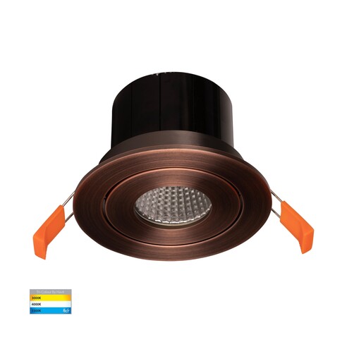 Prime Antique Brass Tilt LED Downlight