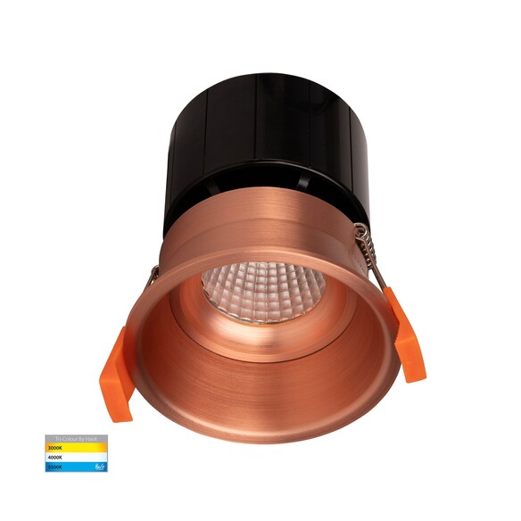 HV5513T-CP - Prime Copper Coloured Fixed Deep LED Downlight