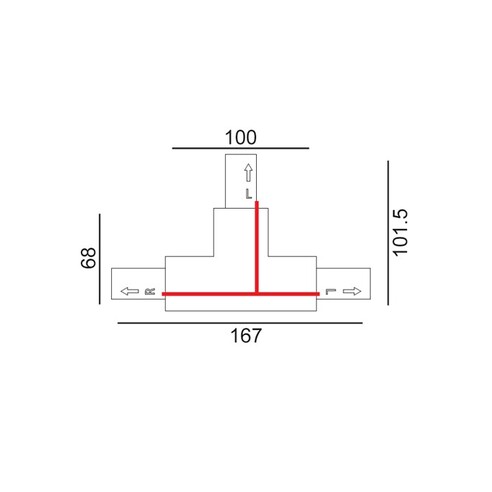 TRK3WH2M - 4 Wire 3 Circuit Universal Tracks, TRK3WH2M
