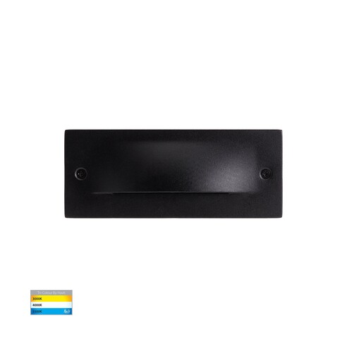 HV3012T-BLK-12V - Corba Black 6W Recessed Brick HV3012T-BLK-12V
