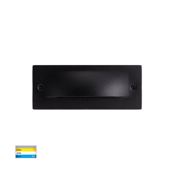 HV3012T-BLK-12V - Corba Black 6W Recessed Brick Light 