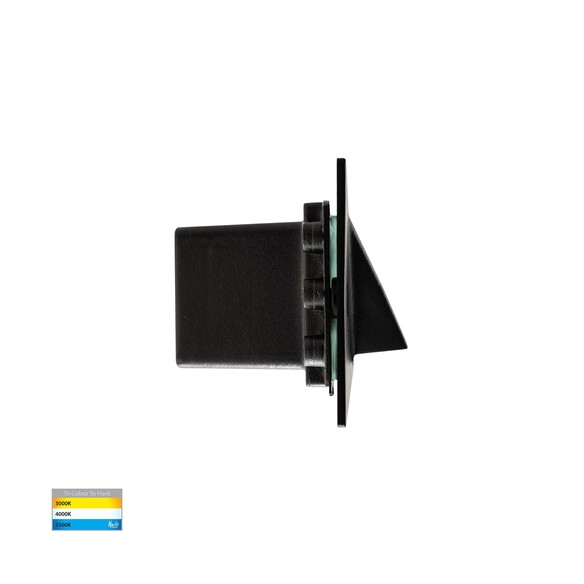 HV3012T-BLK-12V - Corba Black 6W Recessed Brick HV3012T-BLK-12V