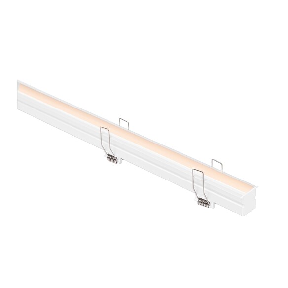 HV9695-2926-WHT - Deep White Recessed Anti Glare Winged Aluminium Profile