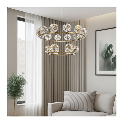 CATANIA PE18-AG - 18 Light Pendant - Antique GoldCATANIA PE18-AG