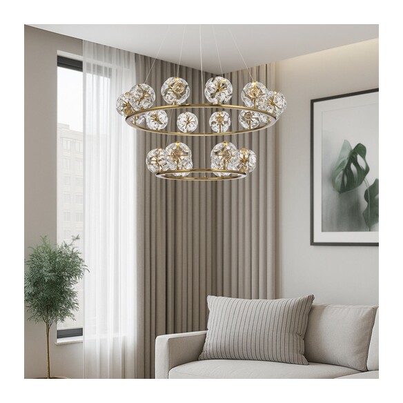 CATANIA PE18-AG - 18 Light Pendant - Antique GoldCATANIA PE18-AG