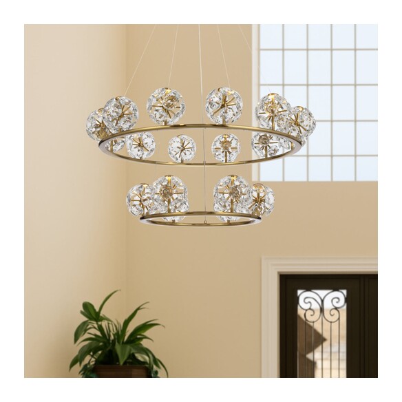 CATANIA PE18-AG - 18 Light Pendant - Antique GoldCATANIA PE18-AG