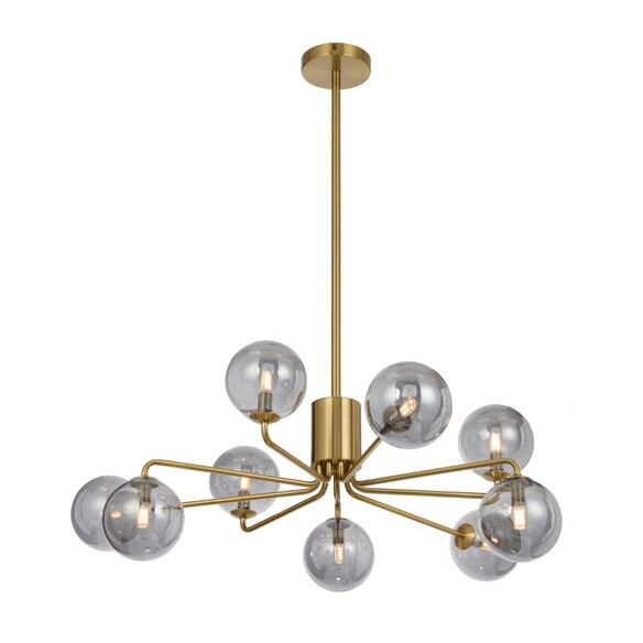 FELTON PE09AGFRT - 9 Light Pendant Antique Gold - FELTON PE09AGFRT