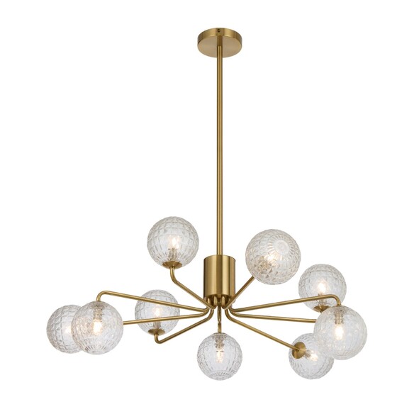 FELTON PE09AGFRT - 9 Light Pendant Antique Gold - FELTON PE09AGFRT