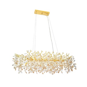 MOLENA PE10RE-GD - 10 Light Rectangular Pendant - GoldMOLENA PE10RE-GD