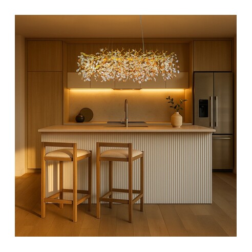MOLENA PE10RE-GD - 10 Light Rectangular Pendant - MOLENA PE10RE-GD