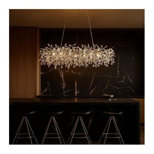 MOLENA PE10RE-GD - 10 Light Rectangular Pendant - MOLENA PE10RE-GD