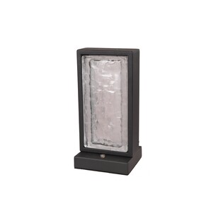 ZEIGEL-T2 - Interior LED Rectangular Textured Ice Glass ZEIGEL-T2