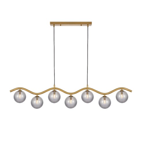 ORTON PE7-AGAMT - 7 Light Pendant Antique Gold - ORTON PE7-AGAMT