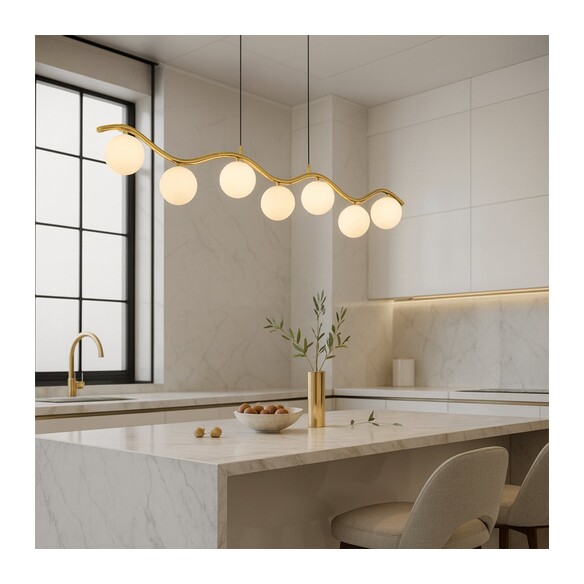 ORTON PE7-AGAMT - 7 Light Pendant Antique Gold - ORTON PE7-AGAMT