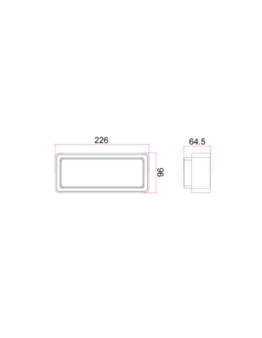 HEKA1 - HEKA Surface Mounted Rectangular LED HEKA1