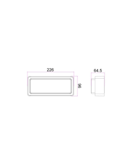 HEKA1 - HEKA Surface Mounted Rectangular LED HEKA1