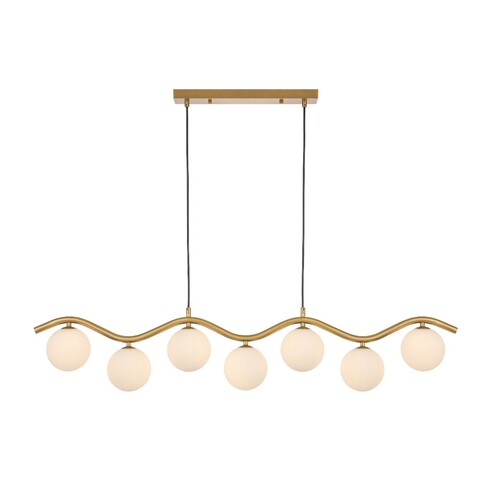 ORTON PE7-AGSMT - 7 Light Pendant Antique Gold - ORTON PE7-AGSMT
