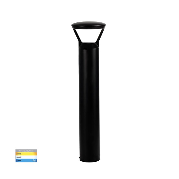 HV1643T-BLK-240V - Thema Aluminium Black 975mm Round LED Bollard Lights