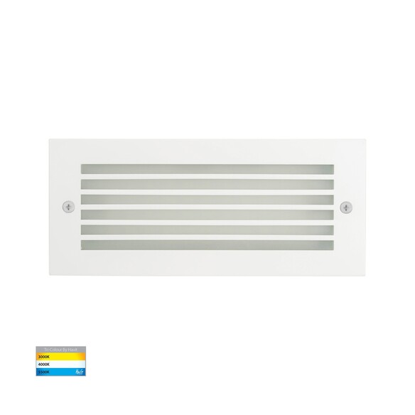 HV3004T-WHT-12V - Bata White LED Brick Light with Grill
