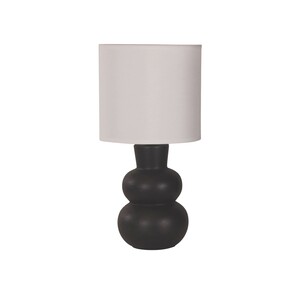 OL90163BK - HOLLA.35 Black Curvy Ceramic Table LampOL90163BK 2